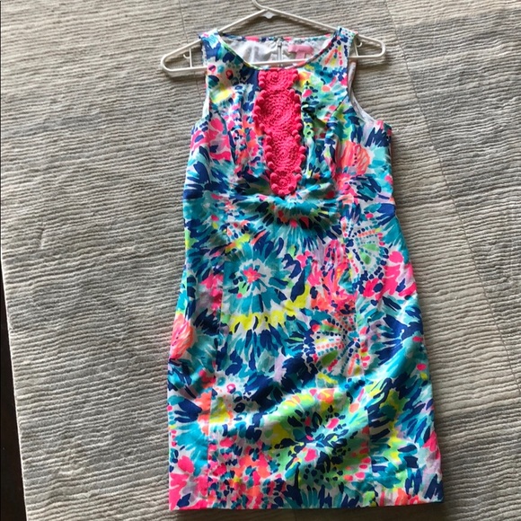 Lilly Pulitzer Dresses & Skirts - Lilly pulitzer tie dye crochet accent dress